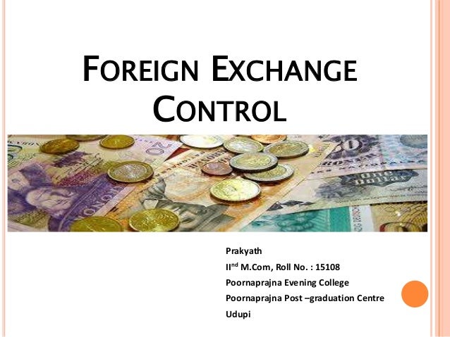Objective of foreign trading system
