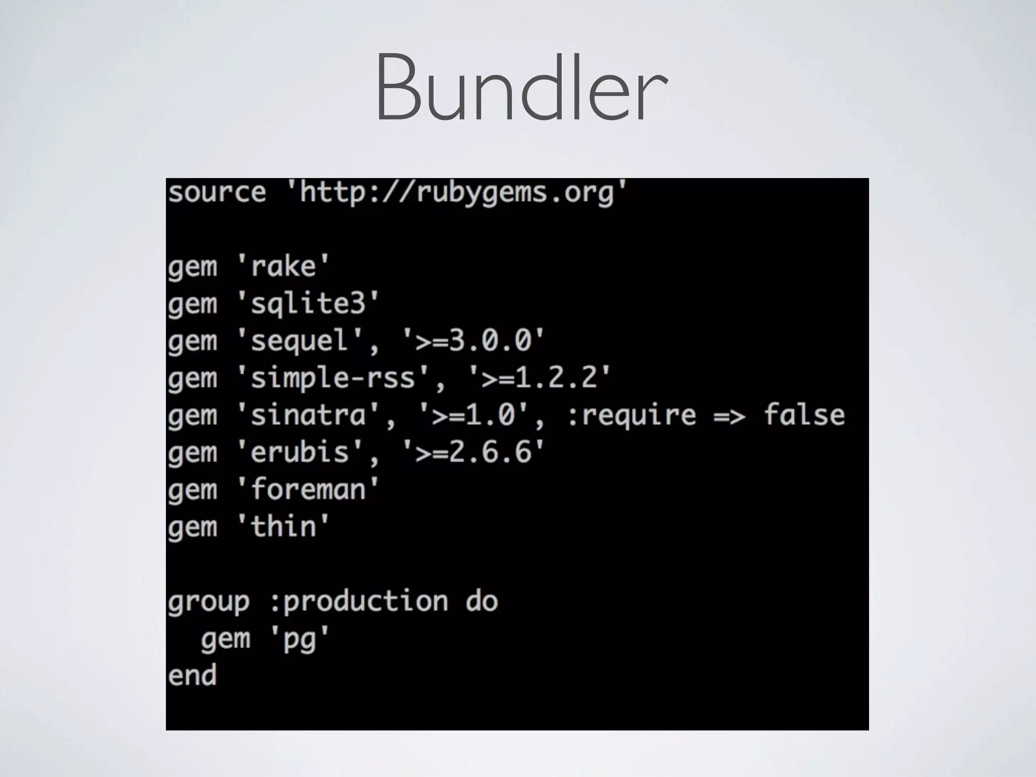 Bundler
 