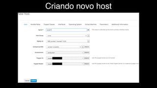 Criando novo host
 