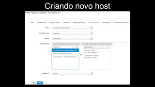 Criando novo host
 