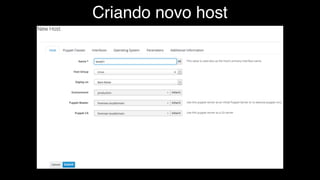 Criando novo host
 
