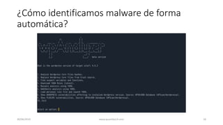¿Cómo identificamos malware de forma
automática?
30/06/2019 www.quantika14.com 18
 