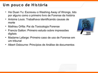 Forense Computacional Introdução