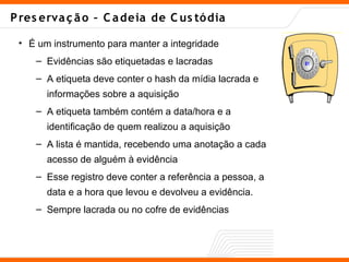 Forense Computacional Introdução