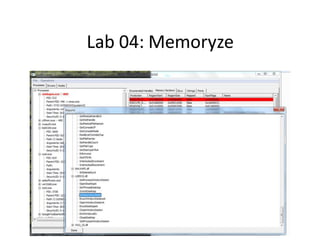 Lab 04: Memoryze
 