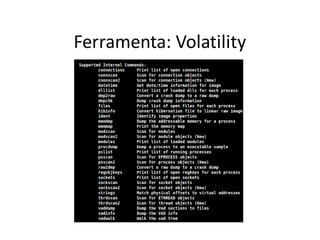 Ferramenta: Volatility
 