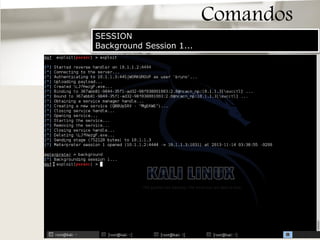 Comandos
SESSION
Background Session 1...

 