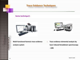 11
ForensicLaboratory
Fingerprint Detection Techniques:
1. Iodine Fuming
2. Superglue Fuming
3. Powders
4. Ninhydrin Spraying
 