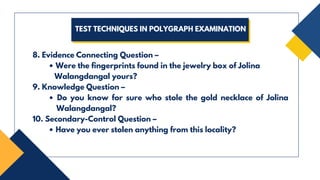 Polygraph Control Questions Comprehensive Overview of Polygraph Examination Accuracy and Legal ...