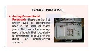 Comprehensive Overview of Lie Detection Techniques and Polygraph ...