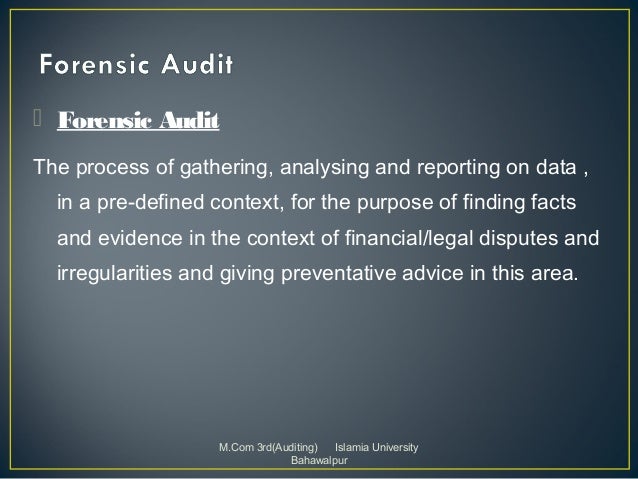 Forensic Accounting