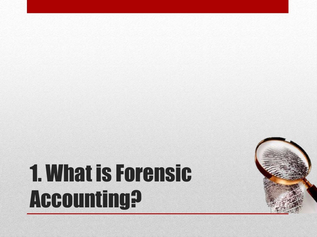 Forensic accounting