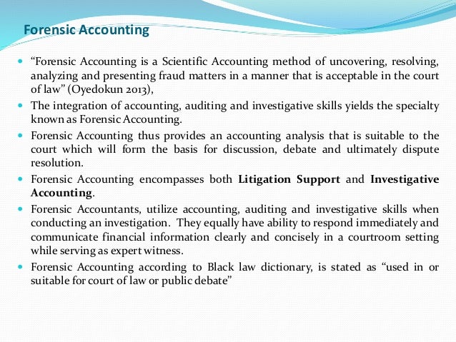 method of forensic accounting Chapter 6 indirect methods of reconstructing income 58 forensic and investigative accounting forensic accountants may use these methods under appropriate . method of forensic accounting Chapter 6 indirect methods of reconstructing income 58 forensic and investigative accounting forensic accountants may use these methods under appropriate .