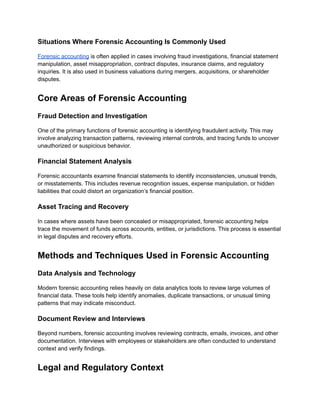 Transaction Forensics Forensic Accounting: Investigating Financial Truth in Complex ...