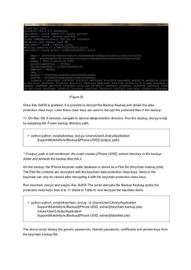 Decrypt Keychain.plist