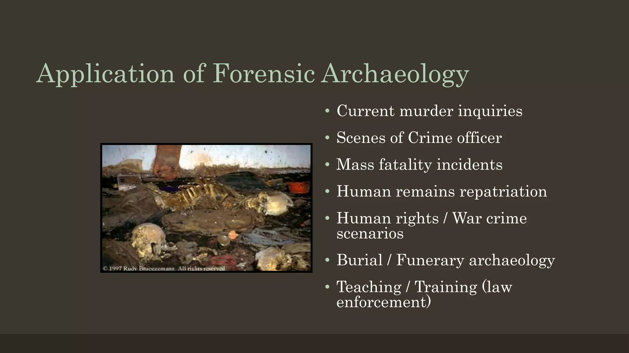 Forensic archaeology | PPTX | Geology | Science