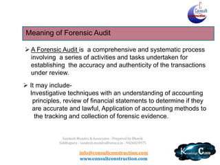 Forensic audit | PPTX