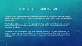 Forensic audit ppt | PPTX
