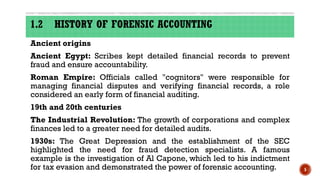 Comprehensive Forensic Accounting and Auditing Practices: History ...
