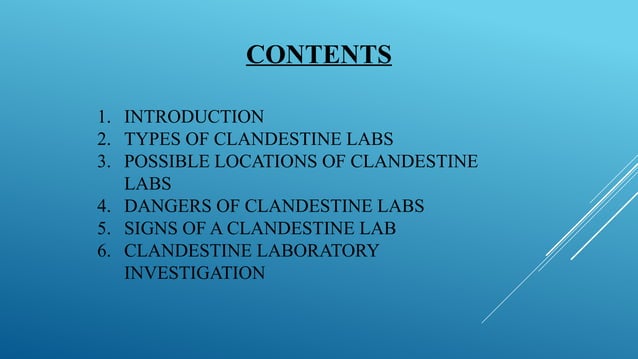 CLANDESTINE DRUG LABORATORY INVESTIGATION.pptx