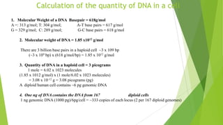 END-POINT PCR FOR DNA QUANTIFICATION
 A approach for testing the „amplifiability‟ of a DNA sample is to perform an
end-point PCR test. In this approach a single STR locus (Kihlgren et al. 1998,
Fox et al. 2003) or other region of the human genome, such as an Alu repeat
(Sifis et al. 2002, Nicklas and Buel 2003a), is amplified along with DNA
samples of known concentrations.
 A standard curve can be generated from the samples with known amounts to
which samples of unknown concentration are compared. A fluorescent
intercalating dye such as SYBR® Green can be used to detect the generated
PCR products.
 Based on the signal intensities resulting from amplification of the single STR
marker or Alu repeat region, the level of DNA can be adjusted prior to
amplifying the multiplex set of DNA markers in order to obtain the optimal
results.
 