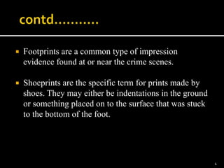 Print Evidence Forensic evidence | PPT