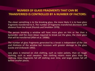 Glass Analysis in Forensic Science | PPT
