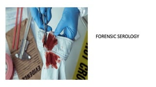 FORENSIC SEROLOGY
 