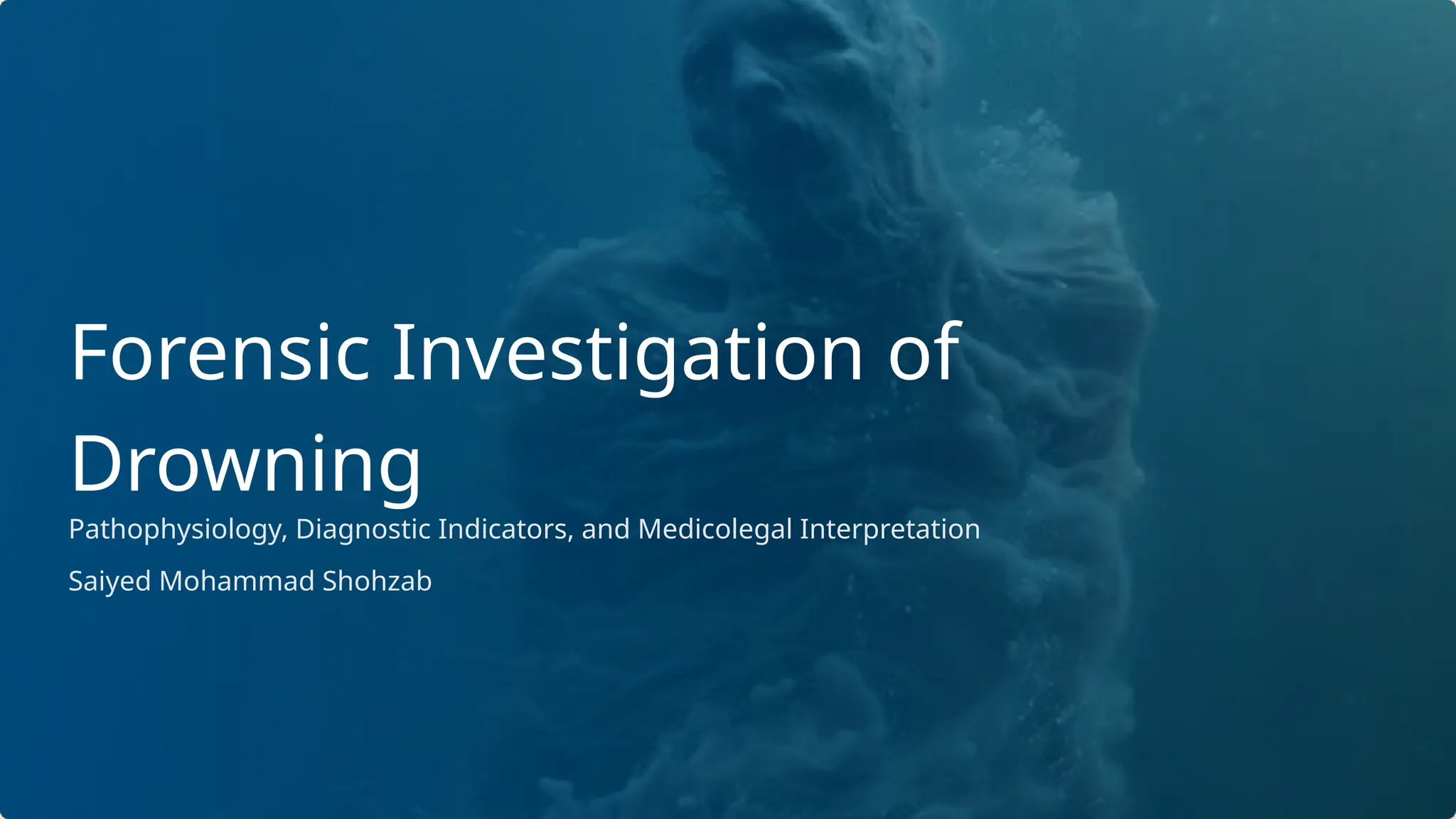 Forensic Investigation of Drowning.pptx. | PPTX