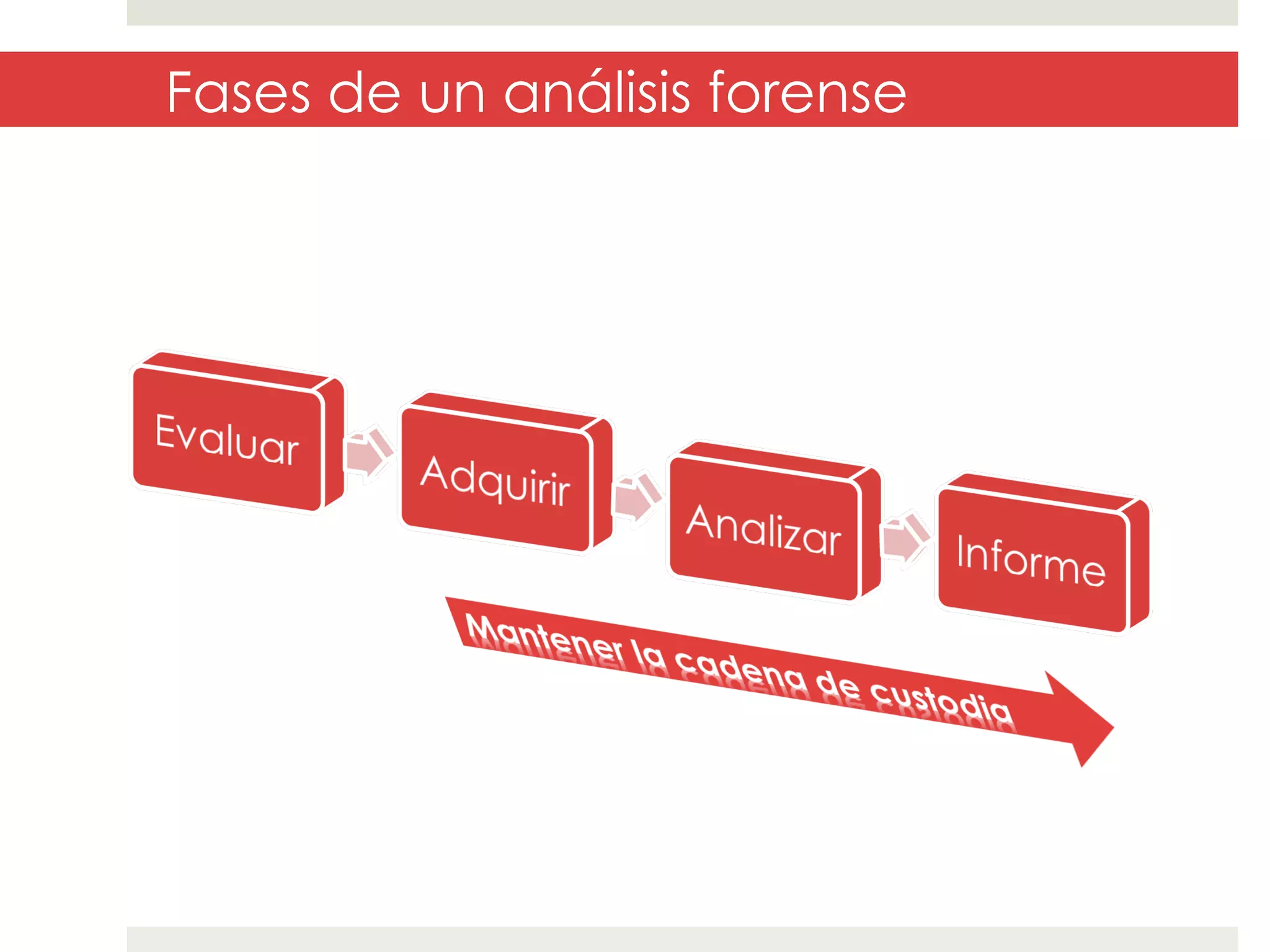 Fases de un análisis forense

 