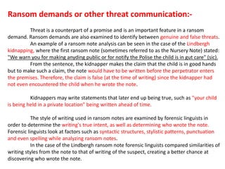 Forensic Linguistics | PPTX
