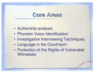 Forensic Linguistics | PPTX
