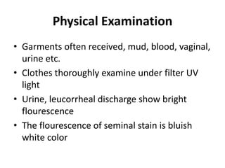 Forensic Medicine - Analysing Seminal Stains.pptx
