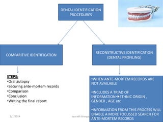 MOLARS
• Twelve in number (six in each
arch).
• Posterior most teeth in
dentition.
• Usually have 3-5 cusps
• Multi-rooted teeth.
• Wide occlusal surface adapted
for chewing & crushing of food.
• 3rd molar is the last tooth to
erupt.
10/6/2016 21saurabh bhargava
 