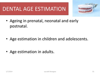 Herbivores
• Feed on plant material. They need to clip
green leafy material off from grass roots
(grazers) and tree branches (browsers). The
cellulose in leaves is ground down into a
mash that can be more easily digested.
• Incisors have a flat cutting edge, for use in
clipping off plant stems. Since these teeth
wear down from this work, there is
continuous tooth growth in many species.
• Canines are often lacking entirely, as the
food does not need to be captured, though
squirrels may have pointed incisors that look
like canines, which they use to break nuts
open.
• Molar teeth are tall and very broad. They
have flat upper jaw surfaces sometimes with
ridges on them to help grind plant material.
Incisor
Deer Molar
Molar
10/6/2016 33saurabh bhargava
 