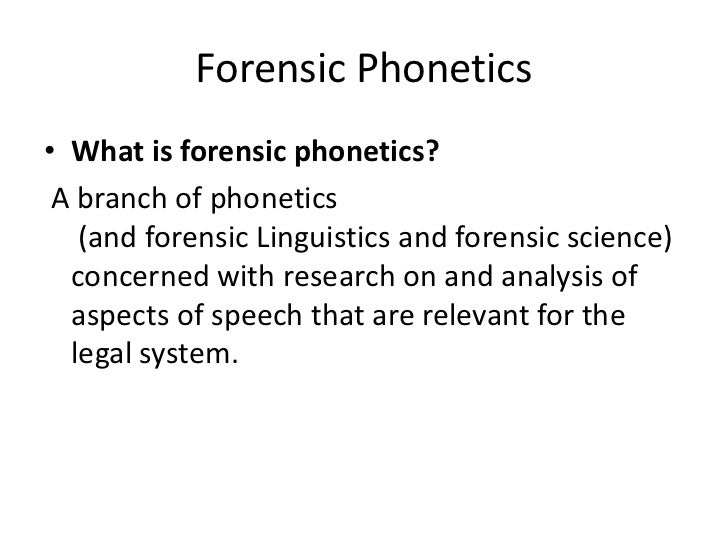 forensic phonetics Harry hollien phd forensic phonetician has championed validation testing in forensic speaker identification and his work in forensic phonetics. forensic phonetics Harry hollien phd forensic phonetician has championed validation testing in forensic speaker identification and his work in forensic phonetics.