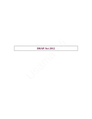 DRAP Act 2012
U
s
a
m
a
A
l
i
 