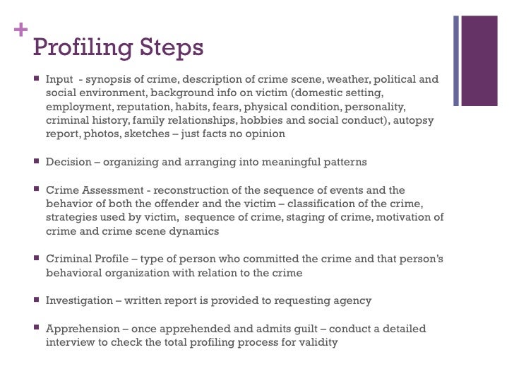 forensic psychology and criminal profiling essay forensic psychology and criminal profiling essay