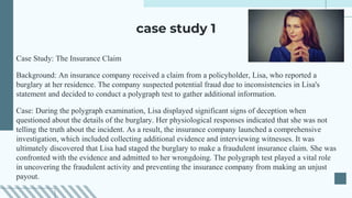 Lisa Ribacoff Polygraph Poly graph testing | PPTX