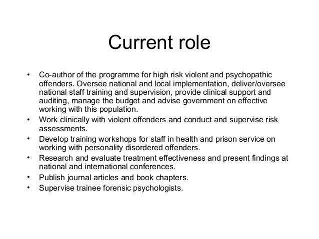 Forensic Psychology as a Career