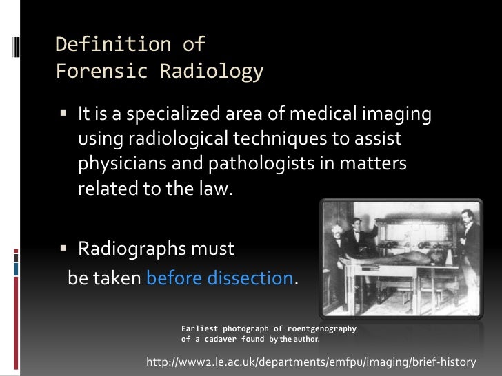 Forensic Radiography