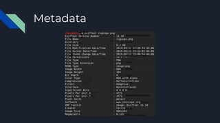 Metadata
 