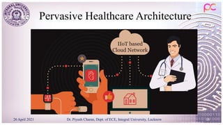 Pervasive Healthcare Architecture
26 April 2021 Dr. Piyush Charan, Dept. of ECE, Integral University, Lucknow 10
 