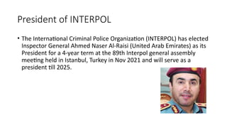 Interpol Inpector Forensic Sciences and International Crime Investigation: FBI & INTERPOL ...