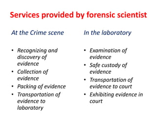Forensic science investigators | PPTX