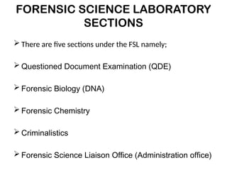 FORENSIC SCIENCE LAB PRESENTATION.pptx.... | PPTX