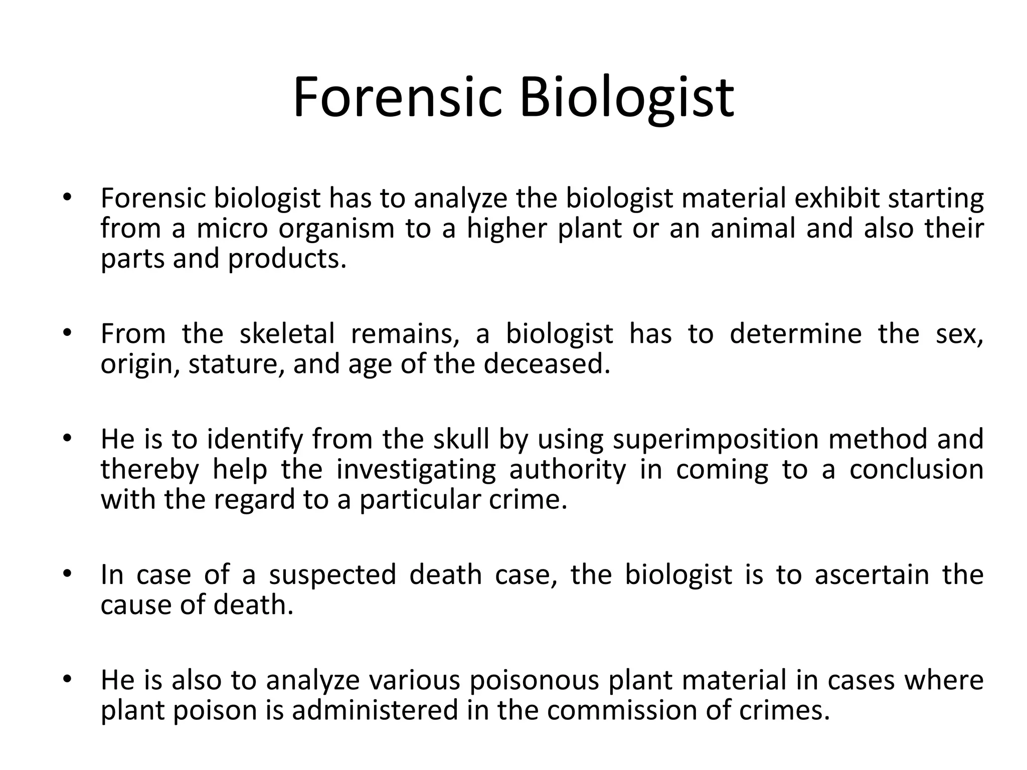 Introduction to Forensic science labs in India | PPTX