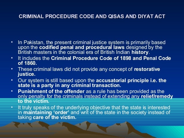[Forensics] qisas and diyat ordinance
