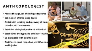 Example Forensic Reciprocal Roles Forensic Team Members and their roles.pptx