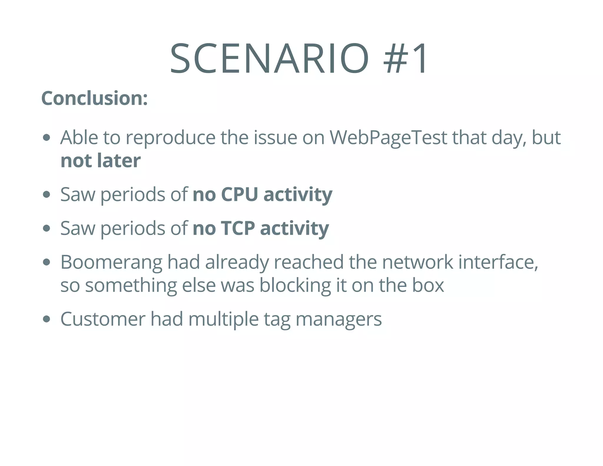 MUTATIONOBSERVER
What's interesting to observe?
Internal and cached resources may not fetch anything, so
you have to inspect elements first
IMGelements that haven't already been fetched
(naturalWidth==0), have external URLs (e.g. not data-
uri:) and that we haven't seen before.
SCRIPTelements that have a srcset
IFRAMEselements that don't have javascript:or
about:protocols
LINKelements that have a hrefset
 